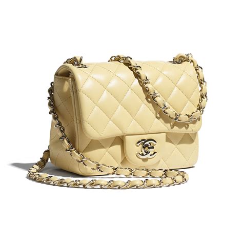 mini flap bag lambskin chanel